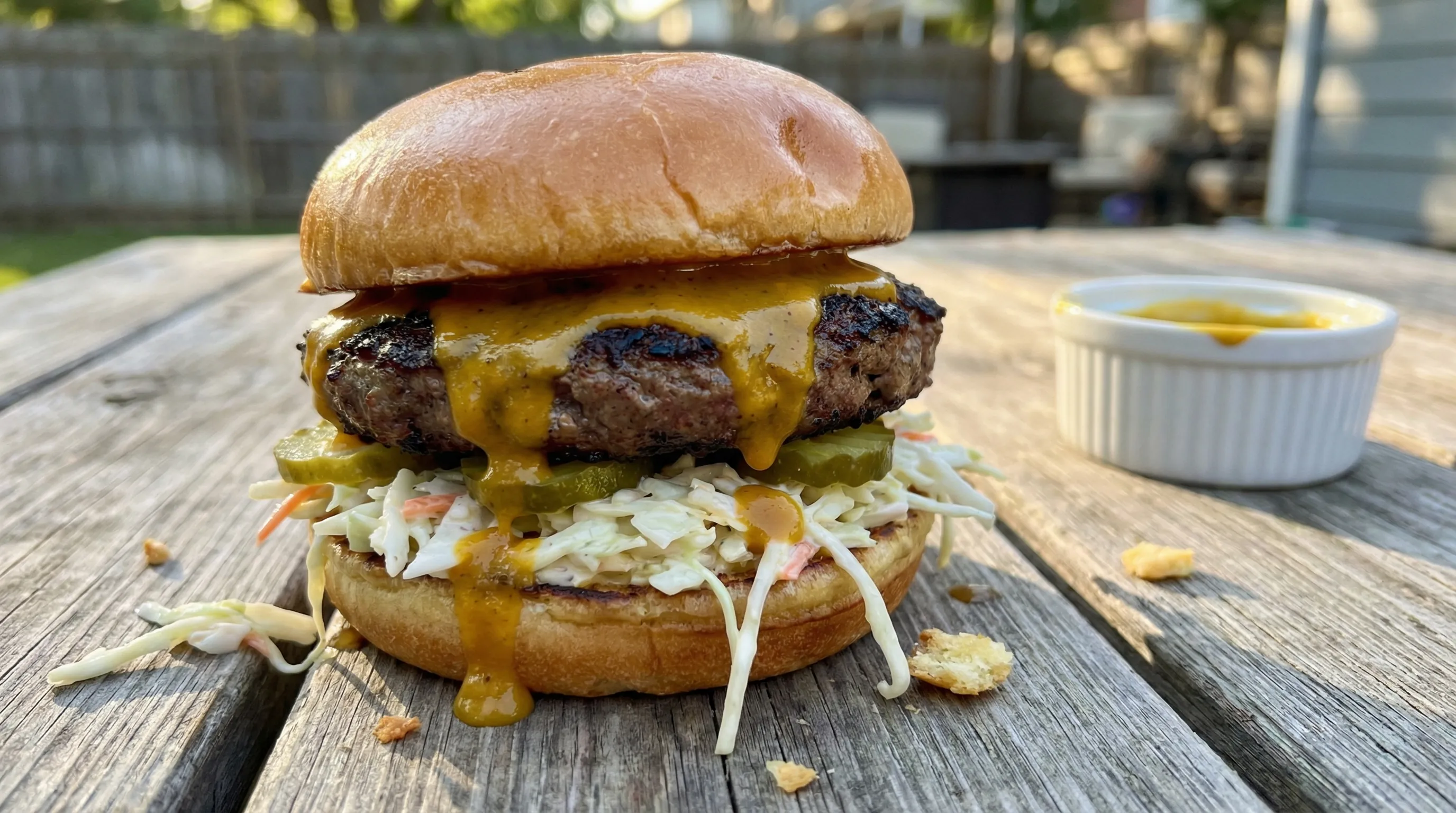 Carolina Gold Mustard BBQ Burger