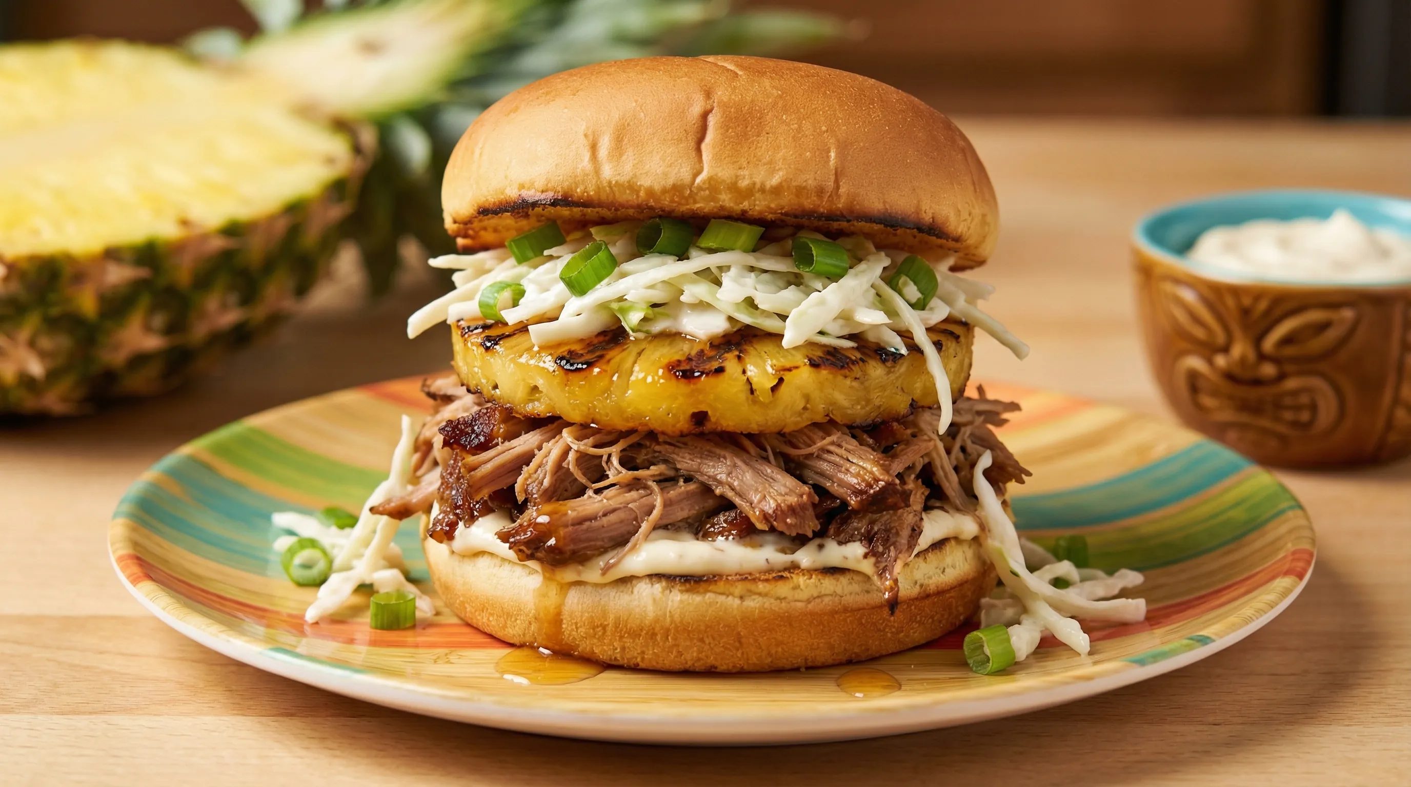 Hawaiian Kalua Pork Burger