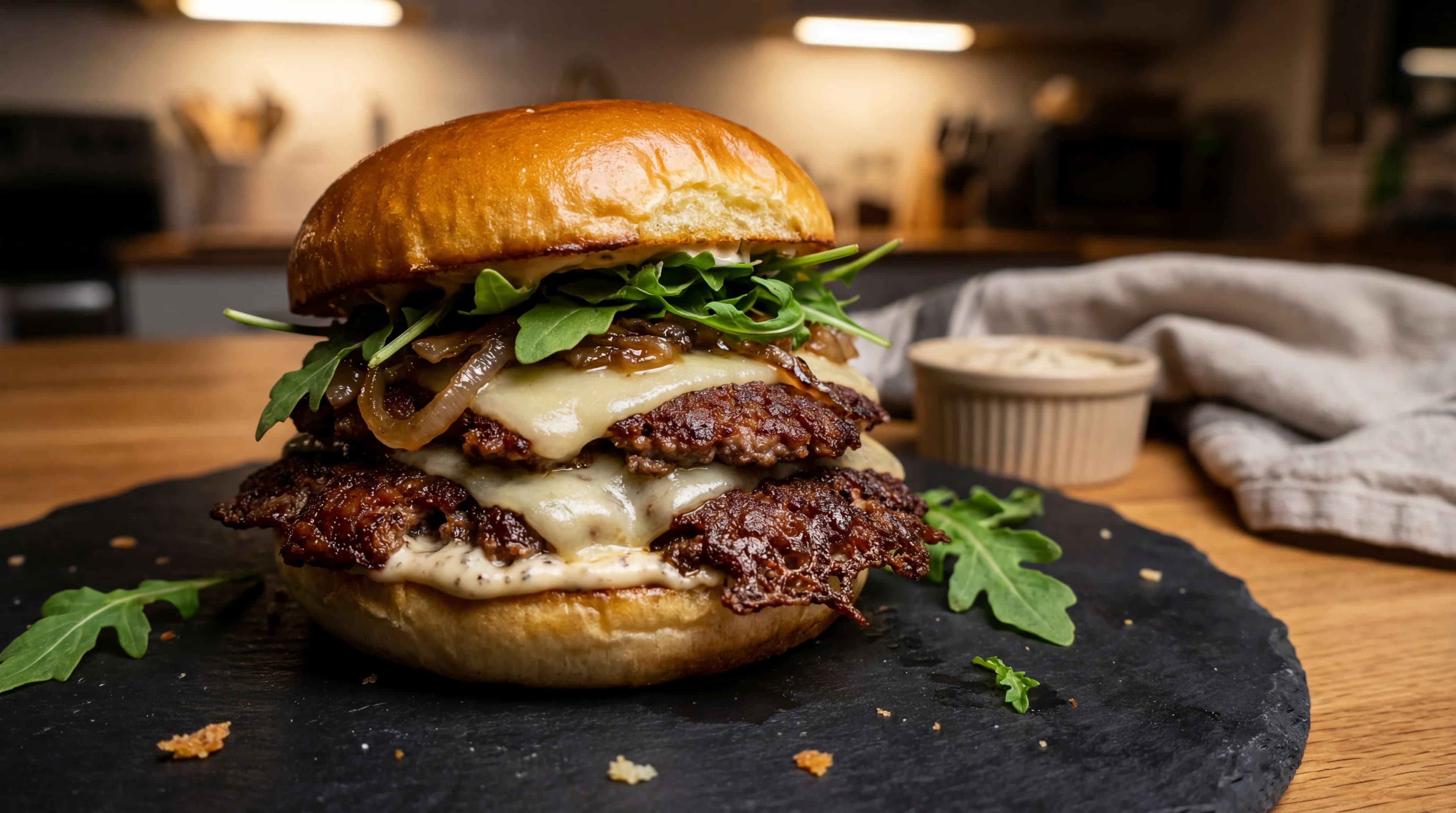 Midnight Truffle Smash Burger