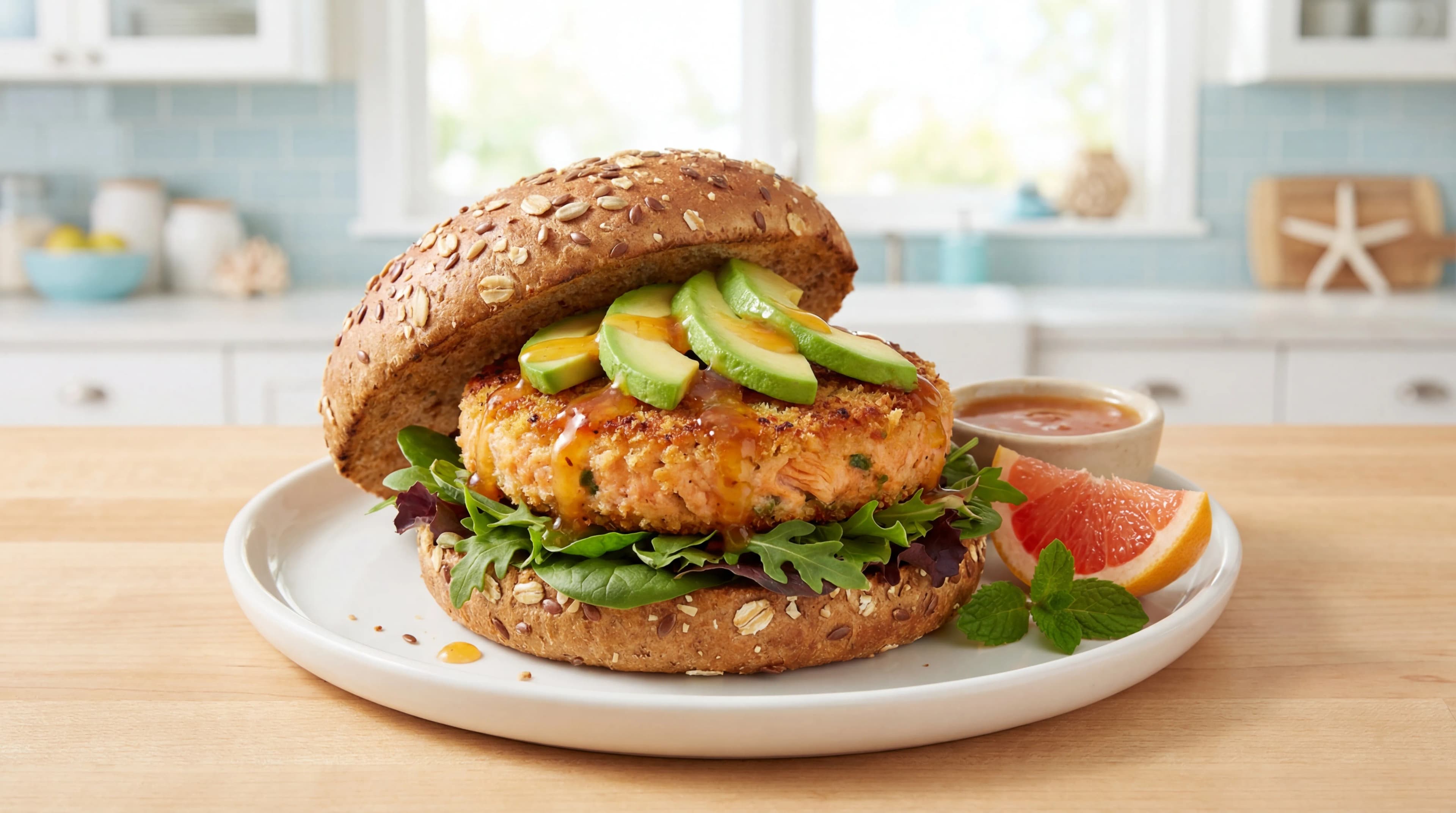 Pacific Citrus Salmon Burger