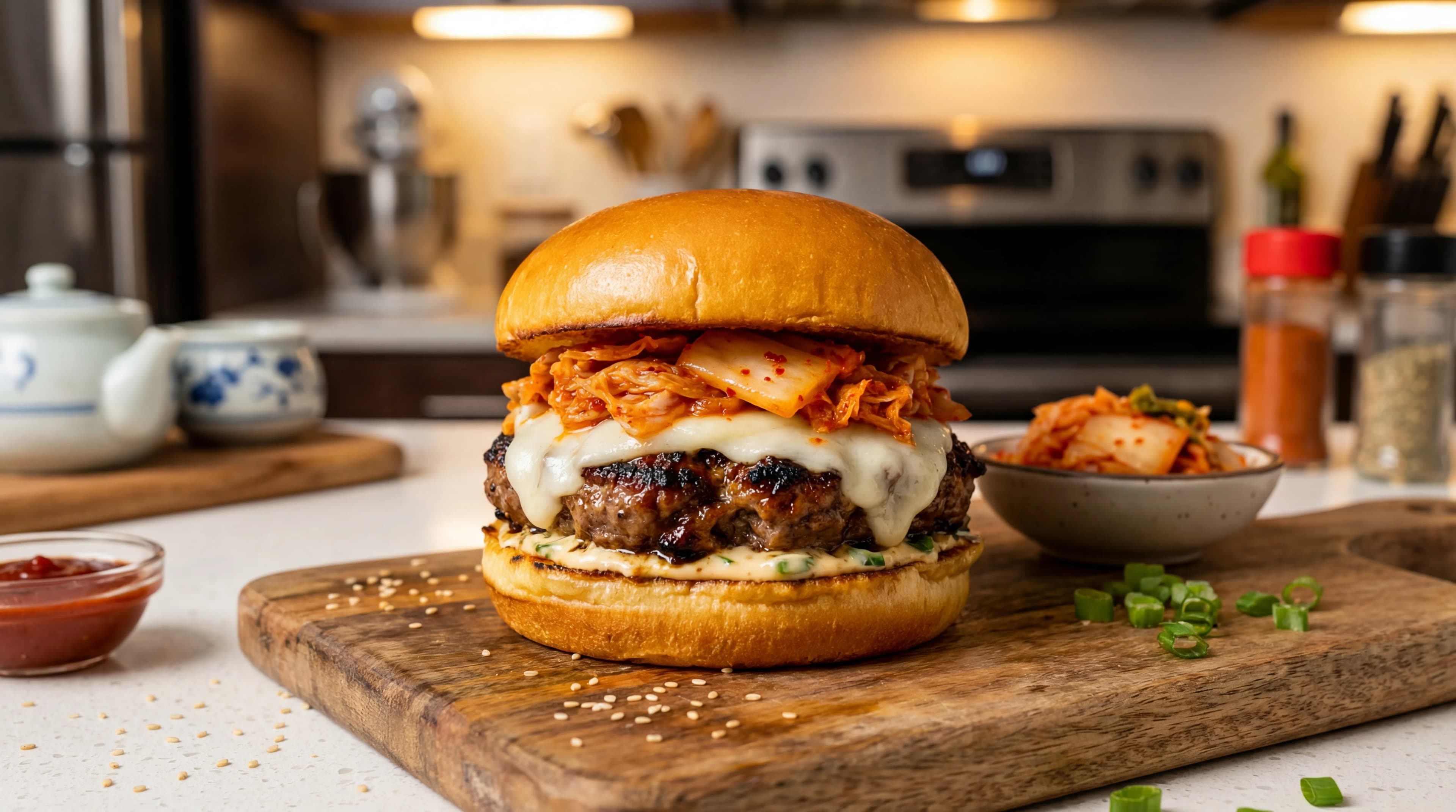 Seoul Bulgogi Kimchi Burger