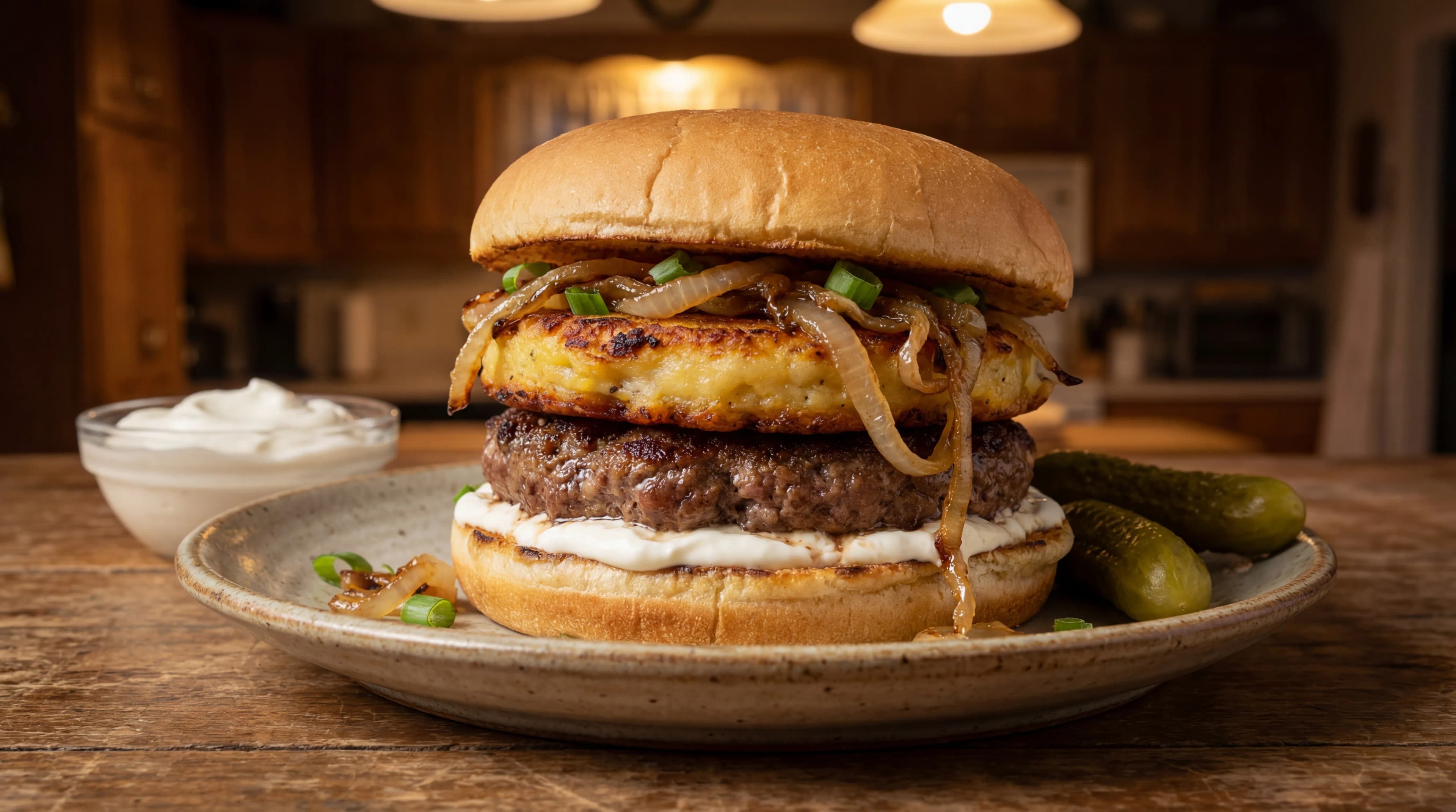 Polish Pierogi Burger